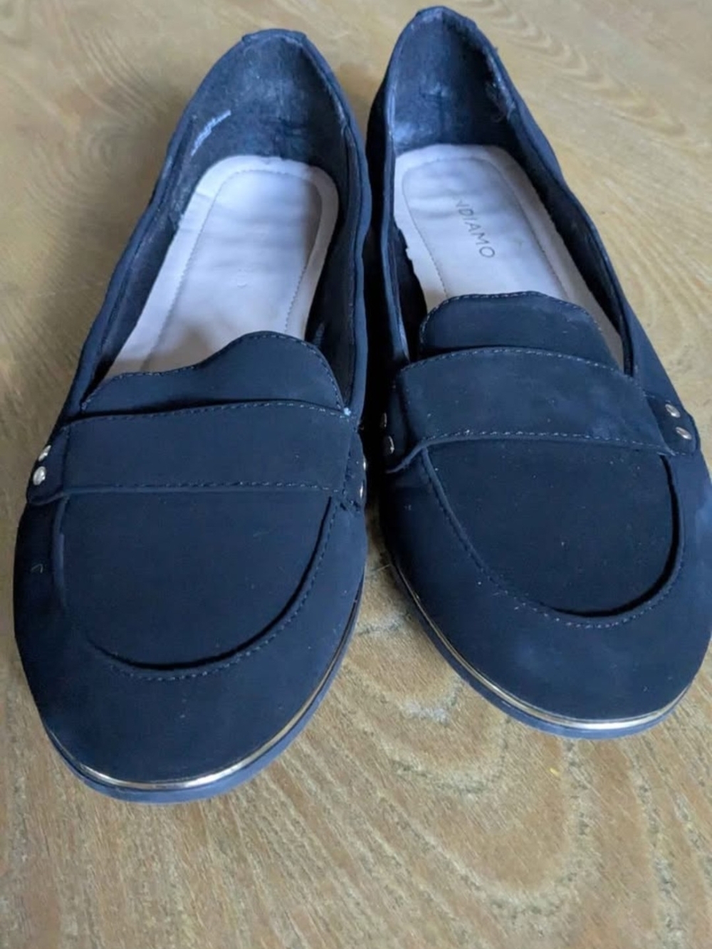 Black Slip-On Loafer Flats by Andiamo - Everyday Comfort 8.5